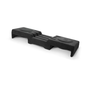 JL Audio Stealthbox® Enclosed Subwoofer for Chevrolet Silverado and GMC Sierra Crew Cab Trucks (SB-GM-SLVCC2/12TW3/BK)